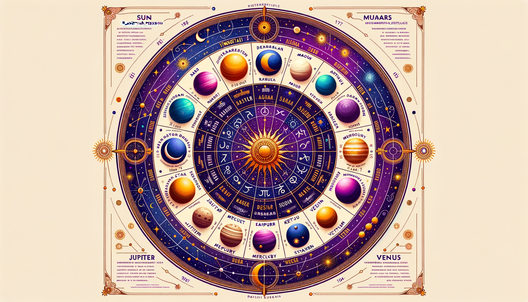 Vimshottari Dasha Wheel showing 120-year planetary cycle