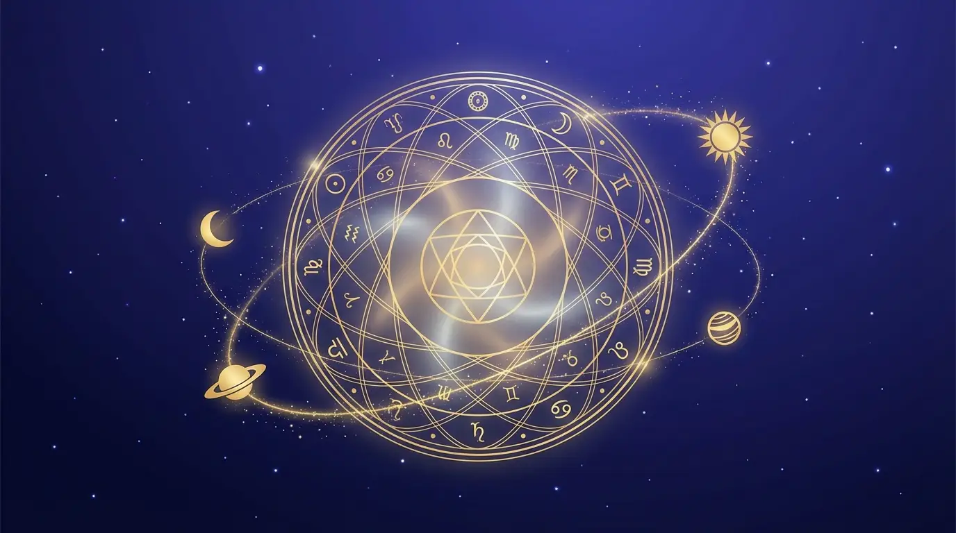 Personalized birth chart with planetary positions unique to your exact birth time